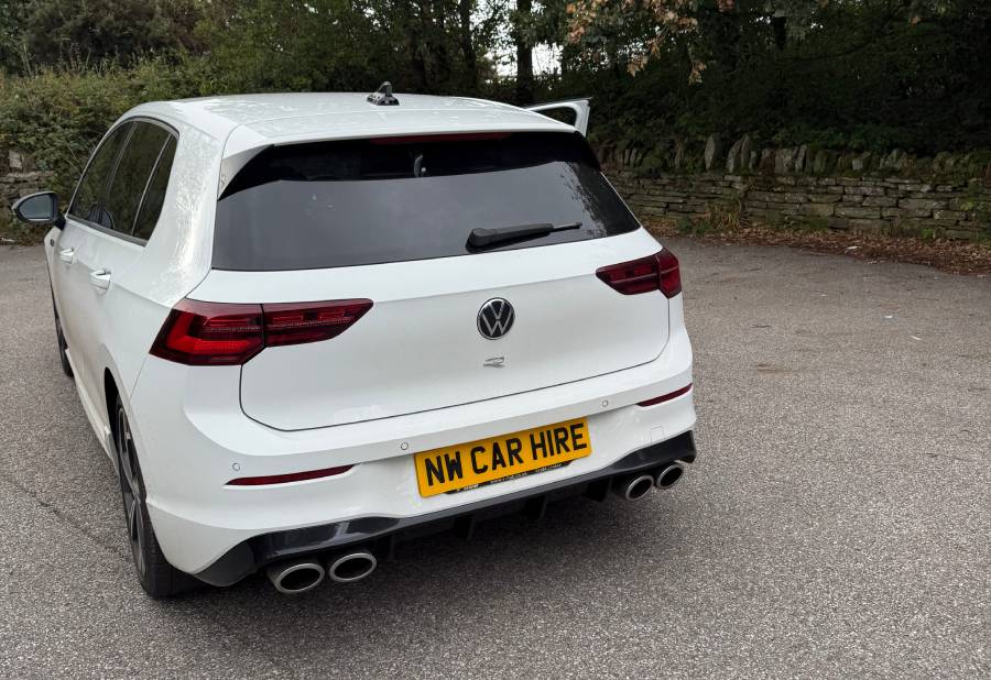 Luxury Volkswagen Golf R hatchback rental, available through NW Car Hire